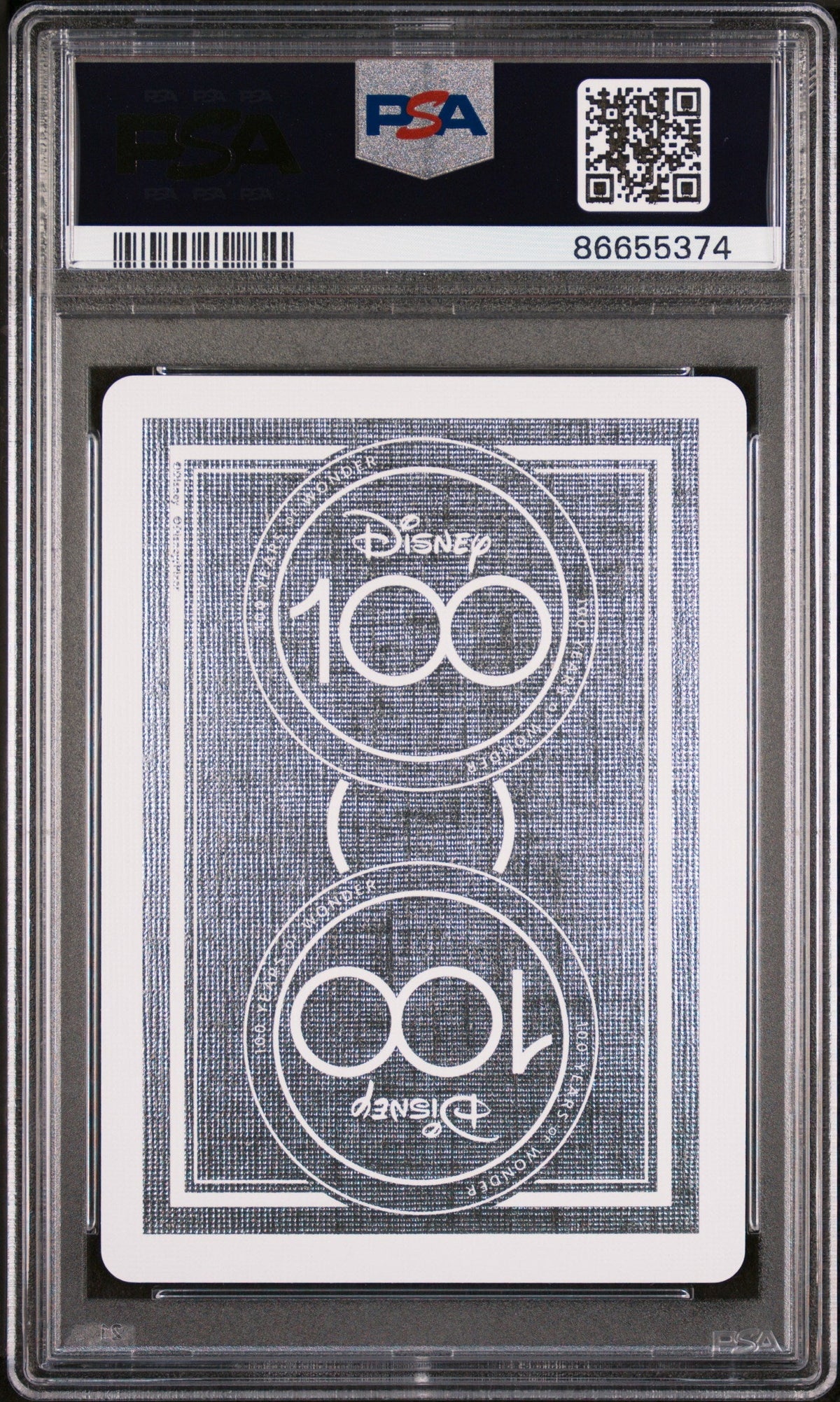 2023 DISNEY 100 PLAYING CARDS JASMINE 5 OF DIAMONDS PSA 10