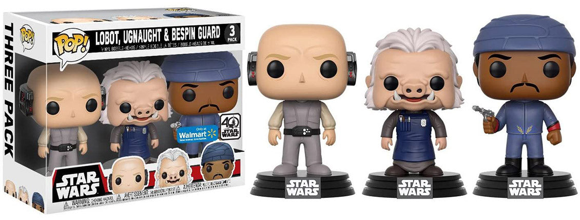 Lobot, Ugnaught &amp; Bespin Guard (Cloud City) 3-pk - Walmart Exclusive