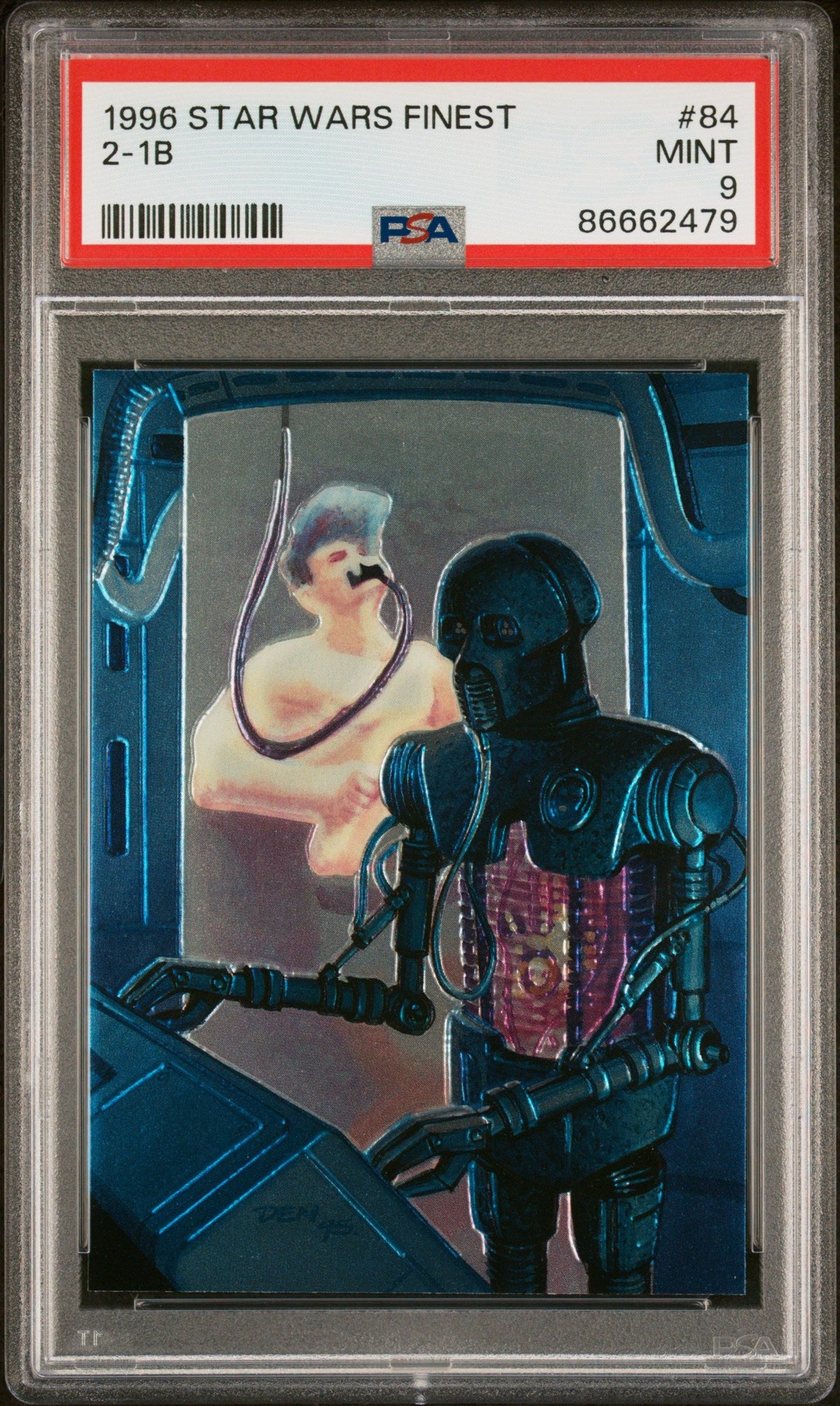 1996 STAR WARS FINEST 2-1B  #84 - PSA 9