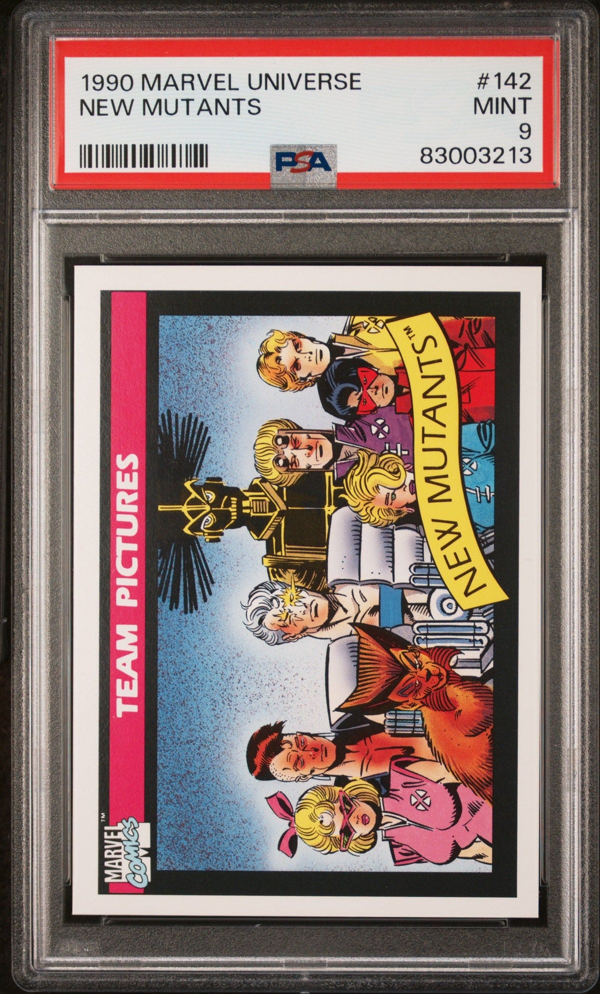 1990 MARVEL UNIVERSE NEW MUTANTS  #142 - PSA 9