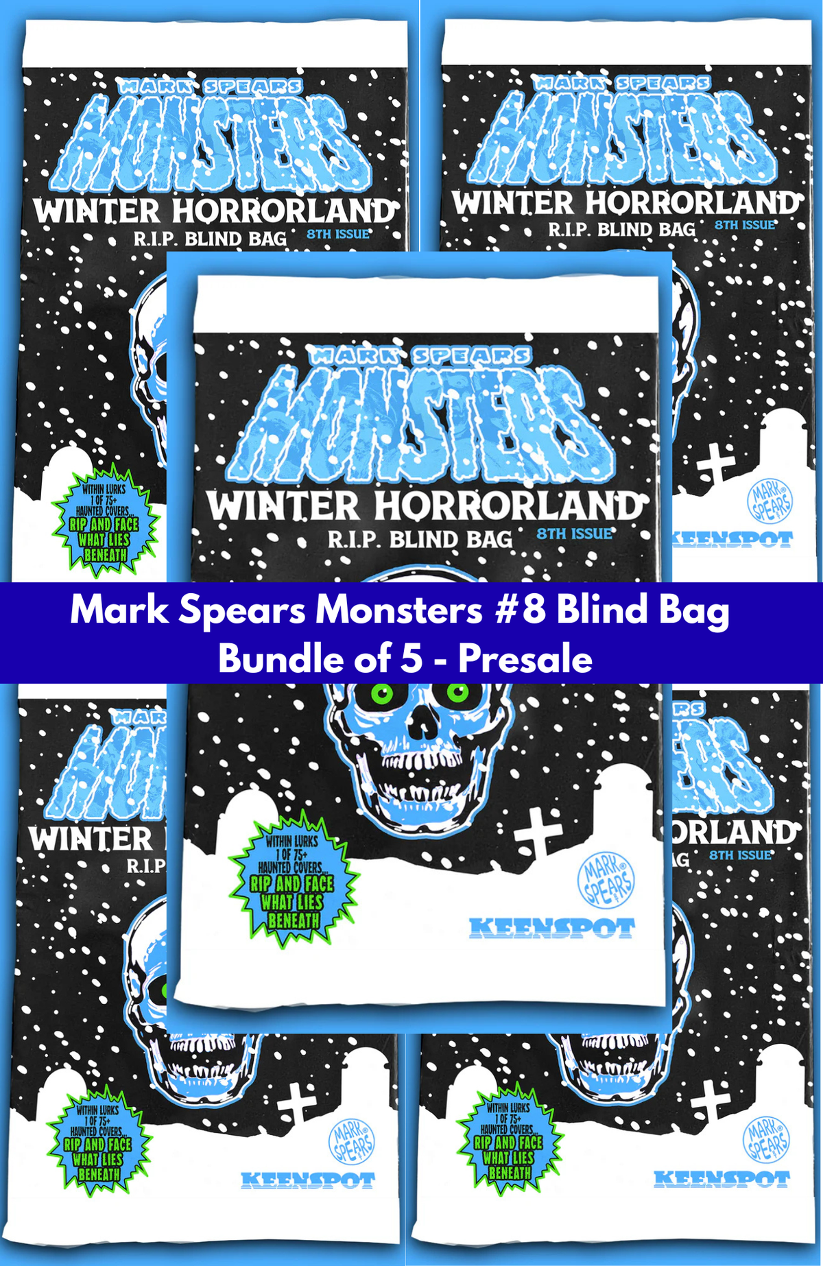 Blind bag bundle of 5 Mark Spears Monsters #8 comics featuring random cover variants.