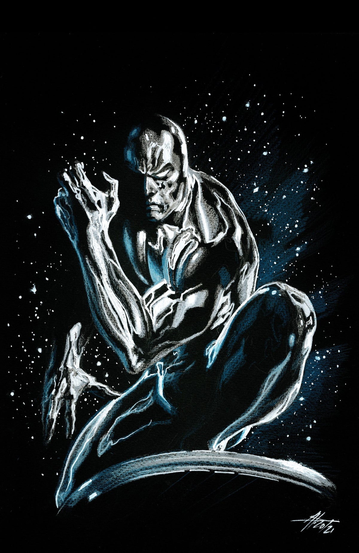 Marvel #6 (Of 6) Gabriele Dell&#39;Otto Silver Surfer Variant (03/24/2021) Marvel