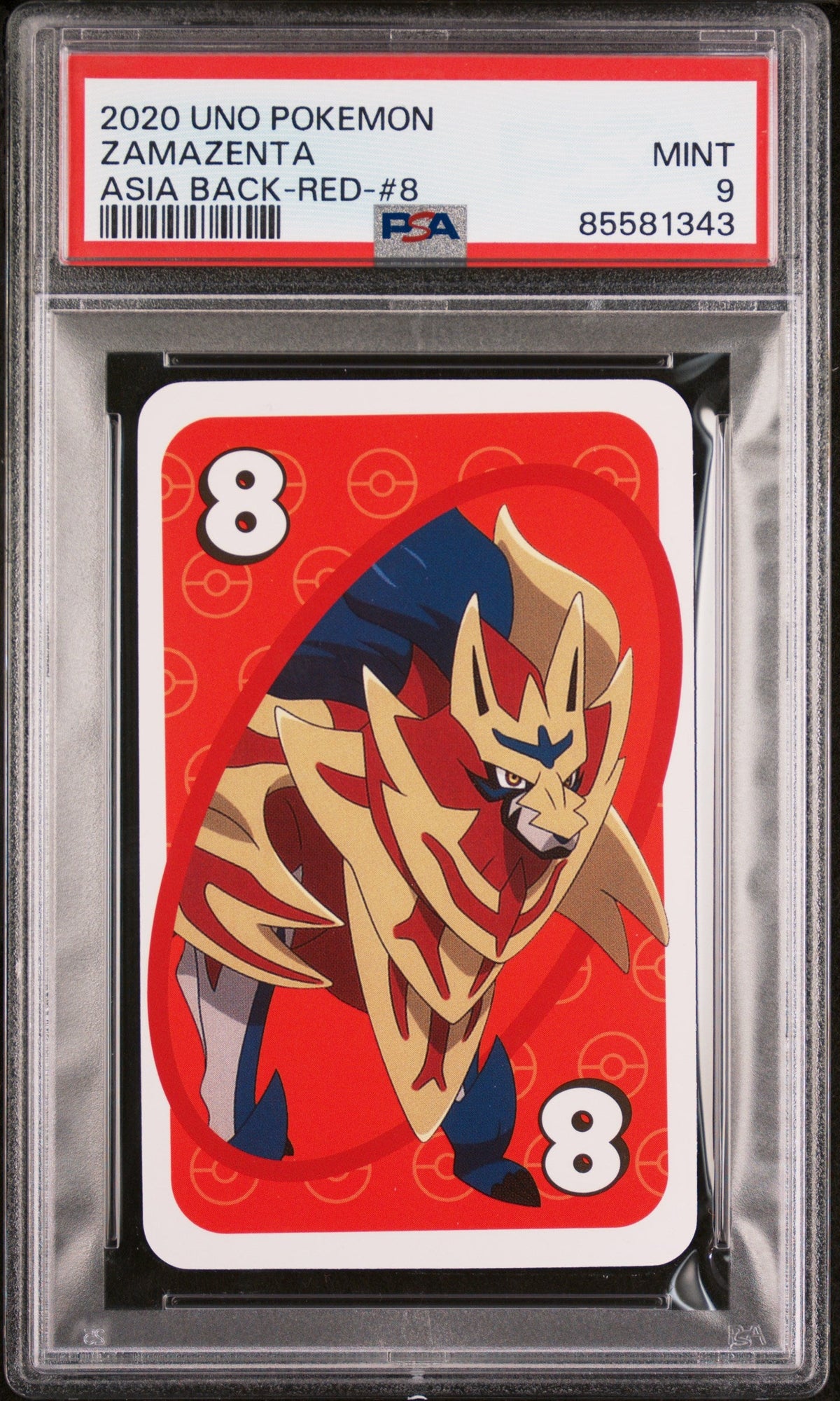 2020 UNO POKEMON ZAMAZENTA  -  PSA  9