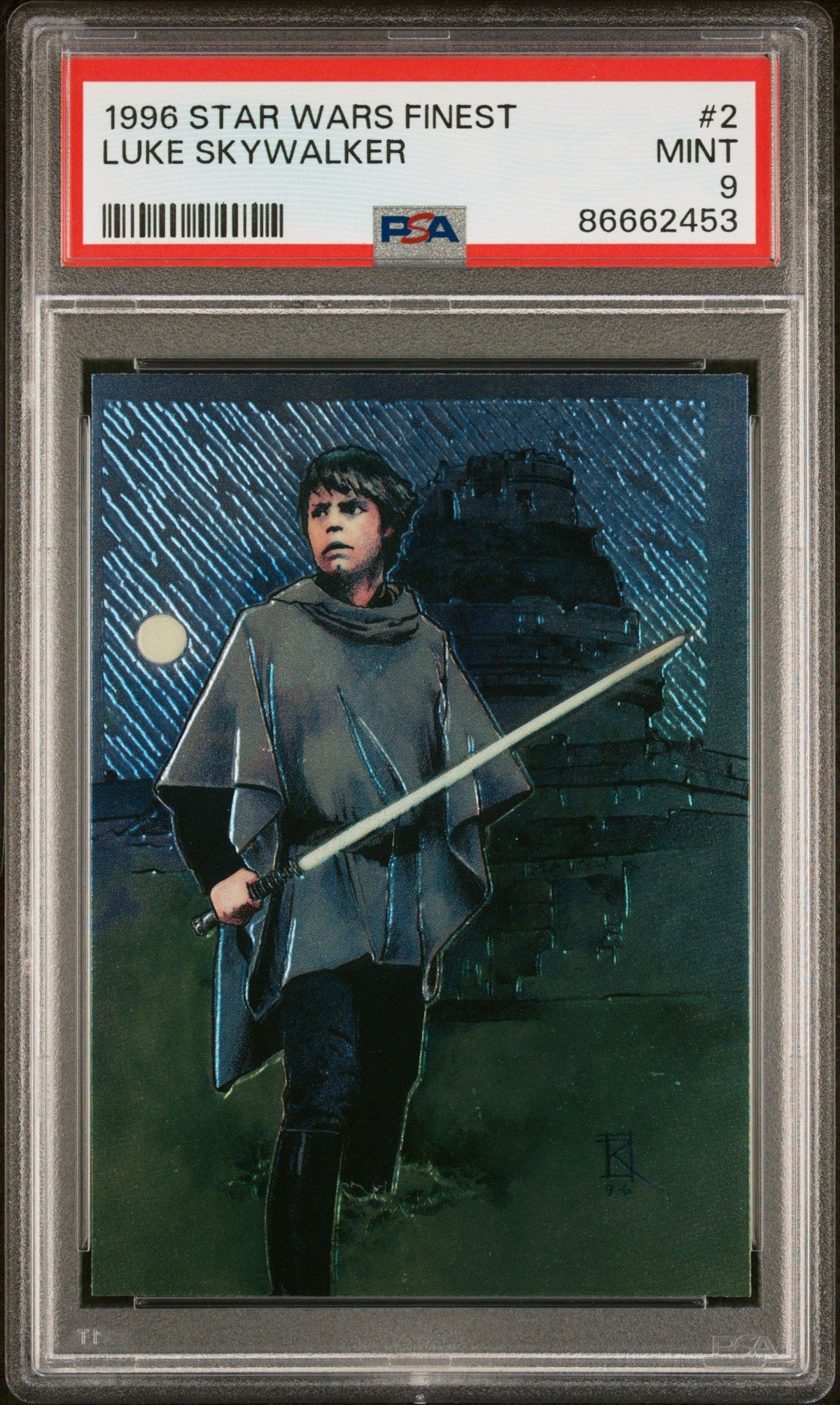 1996 STAR WARS FINEST LUKE SKYWALKER  #2 - PSA 9