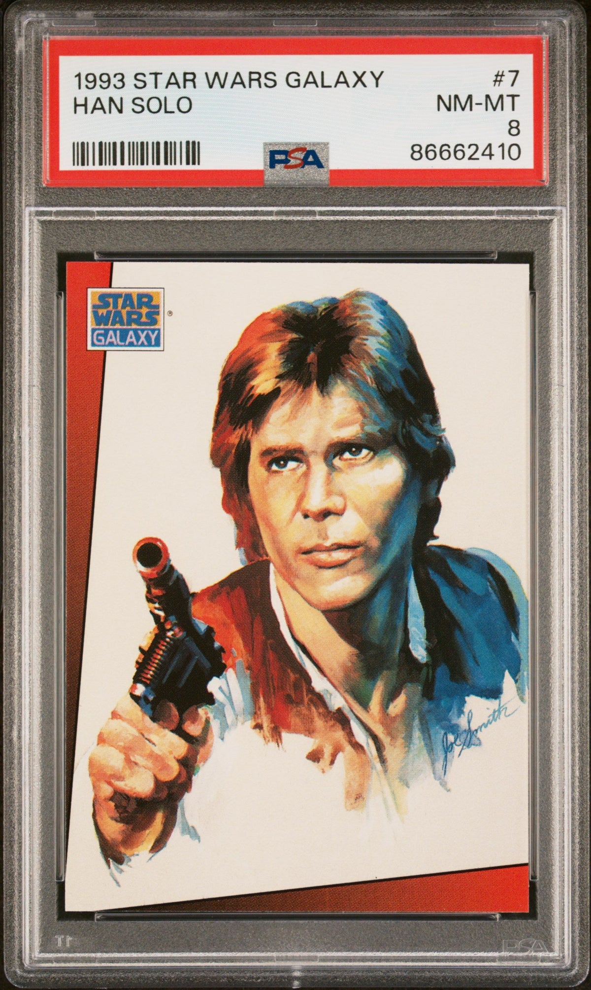 1993 STAR WARS GALAXY HAN SOLO  #7 - PSA 8