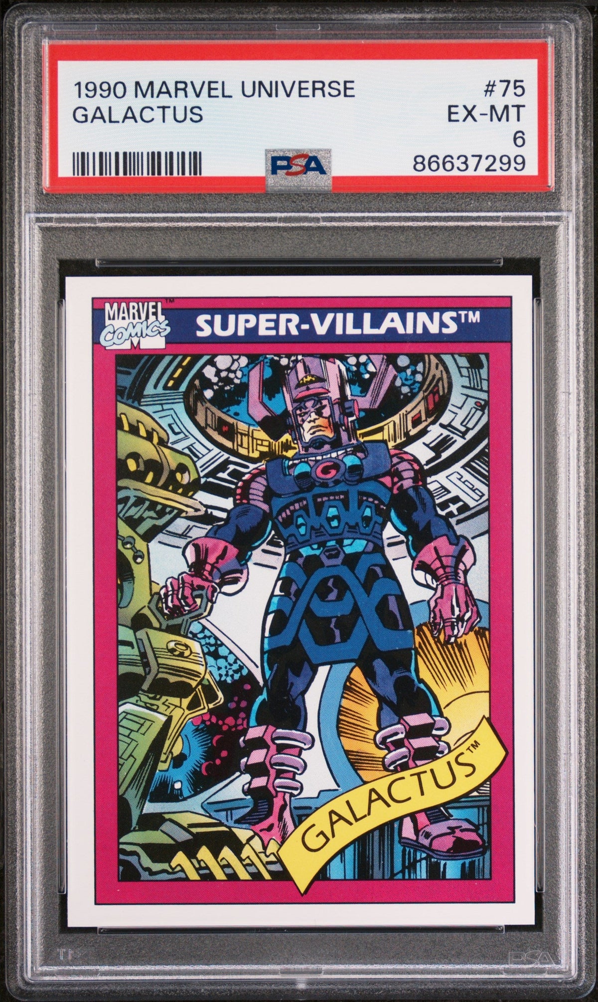 1990 MARVEL UNIVERSE GALACTUS  #75 - PSA 6