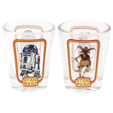 R2-D2 &amp; Salacious B. Crumb Shot Glasses (2-Pack) - Smuggler&#39;s Bounty Exclusive