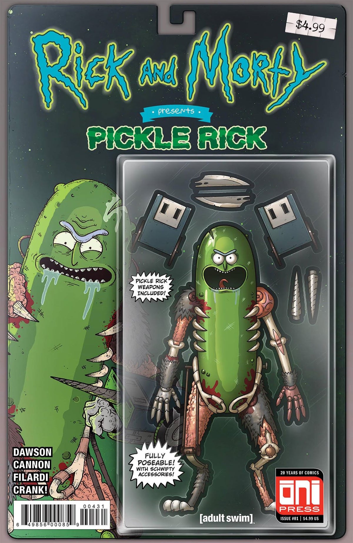 Rick &amp; Morty Presents Pickle Rick 1 Oni Mike Vasquez Action Figure Variant (11/21/2018)
