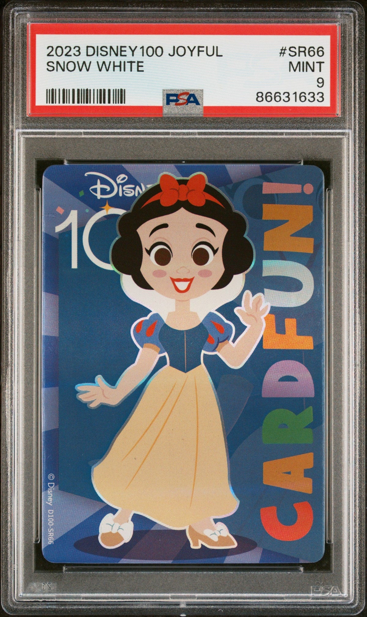 2023 CARD FUN DISNEY 100 JOYFUL SNOW WHITE SR66 PSA 9