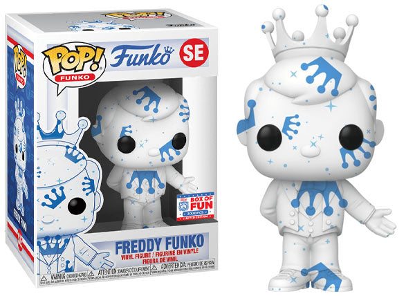 Freddy Funko (White &amp; Blue w/ Stars, Artist Series) SE - 2021 Fundays Games Funko Fundays Box of Fun/2000 Made