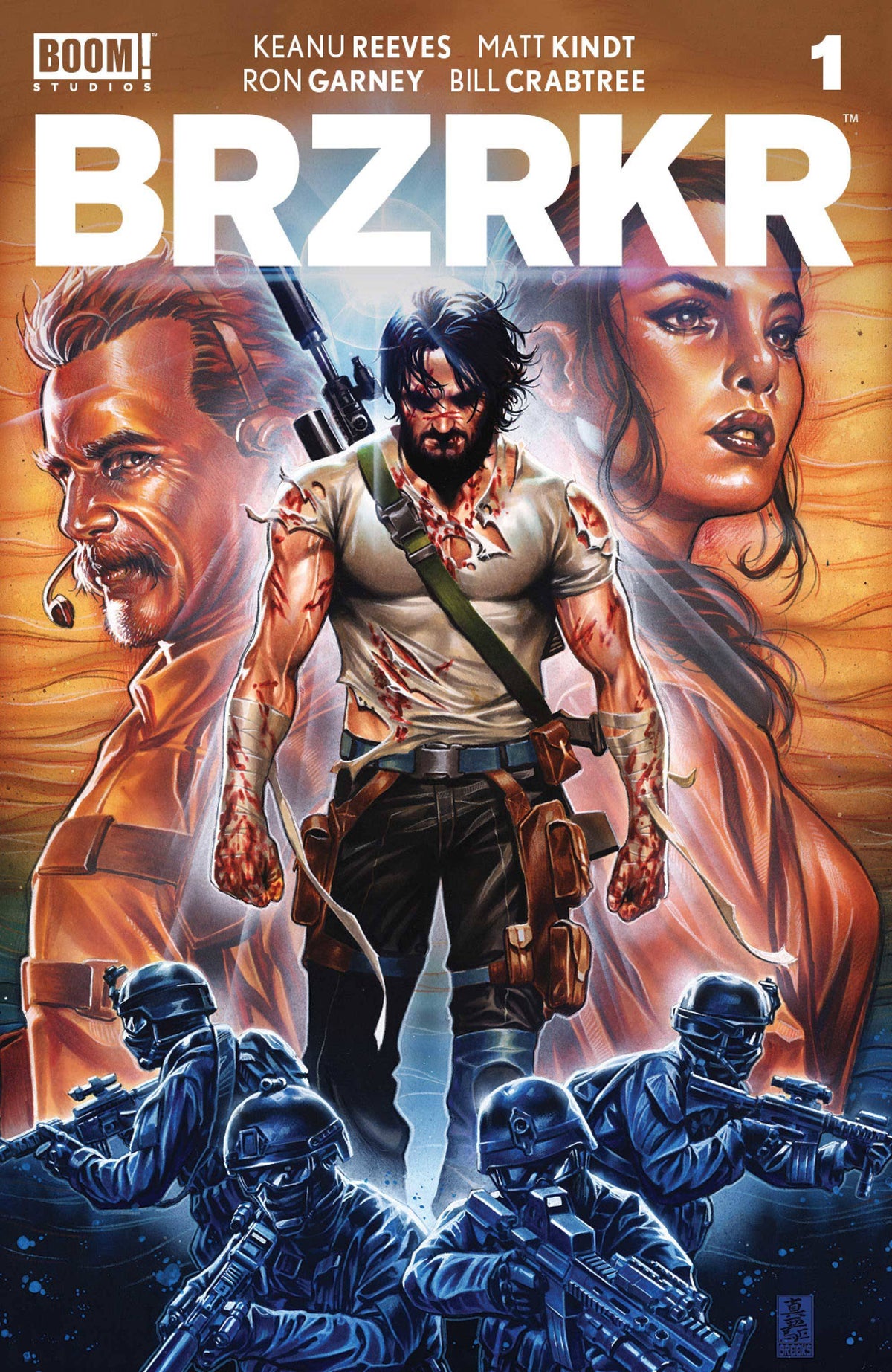 Brzrkr (Berzerker) #1 B Mark Brooks Variant Keanu Reeves (Mr) (03/03/2021) Boom