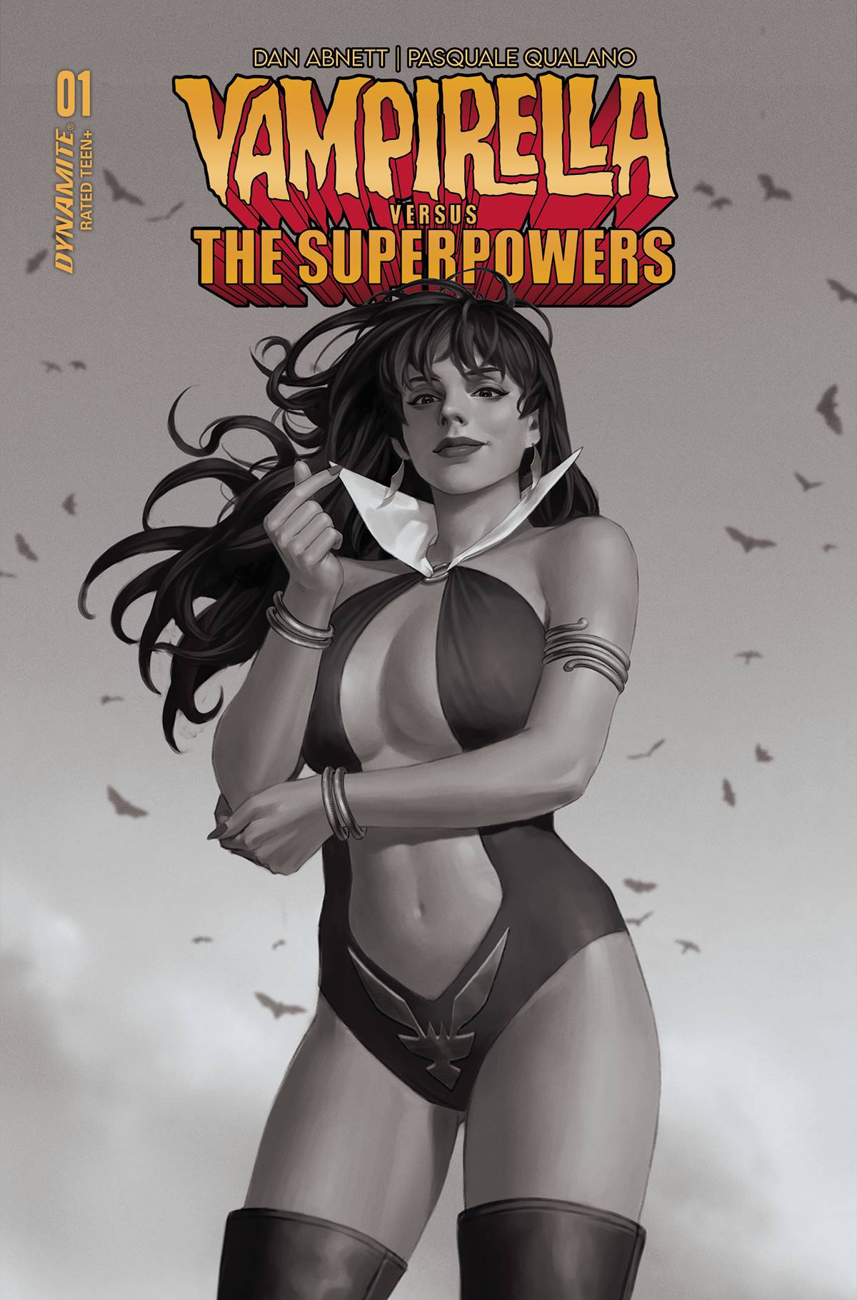 Vampirella Vs Superpowers #1 I 1:10 Jung Geon Yoon B&amp;W Variant (05/24/2023) Dynamite