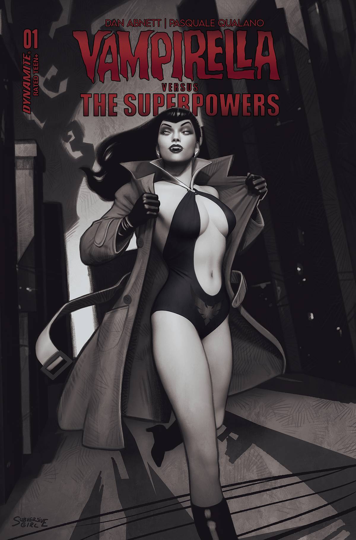 Vampirella Vs Superpowers #1 K 1:15 Rebeca Puebla B&amp;W Variant (05/24/2023) Dynamite