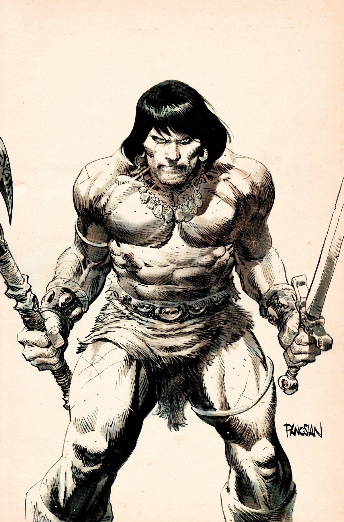 Conan Barbarian #1 K 1:25 Panosian Virgin B&amp;W (M Variant (07/26/2023) Titan
