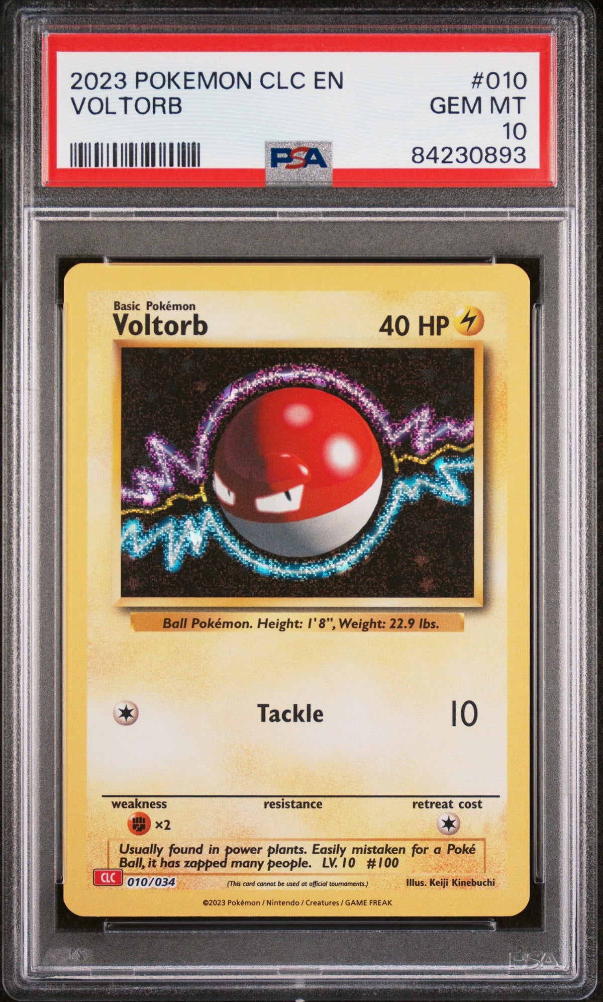 2023 POKEMON CHARIZARD &amp; HO-OH ex DECK VOLTORB #10 PSA 10