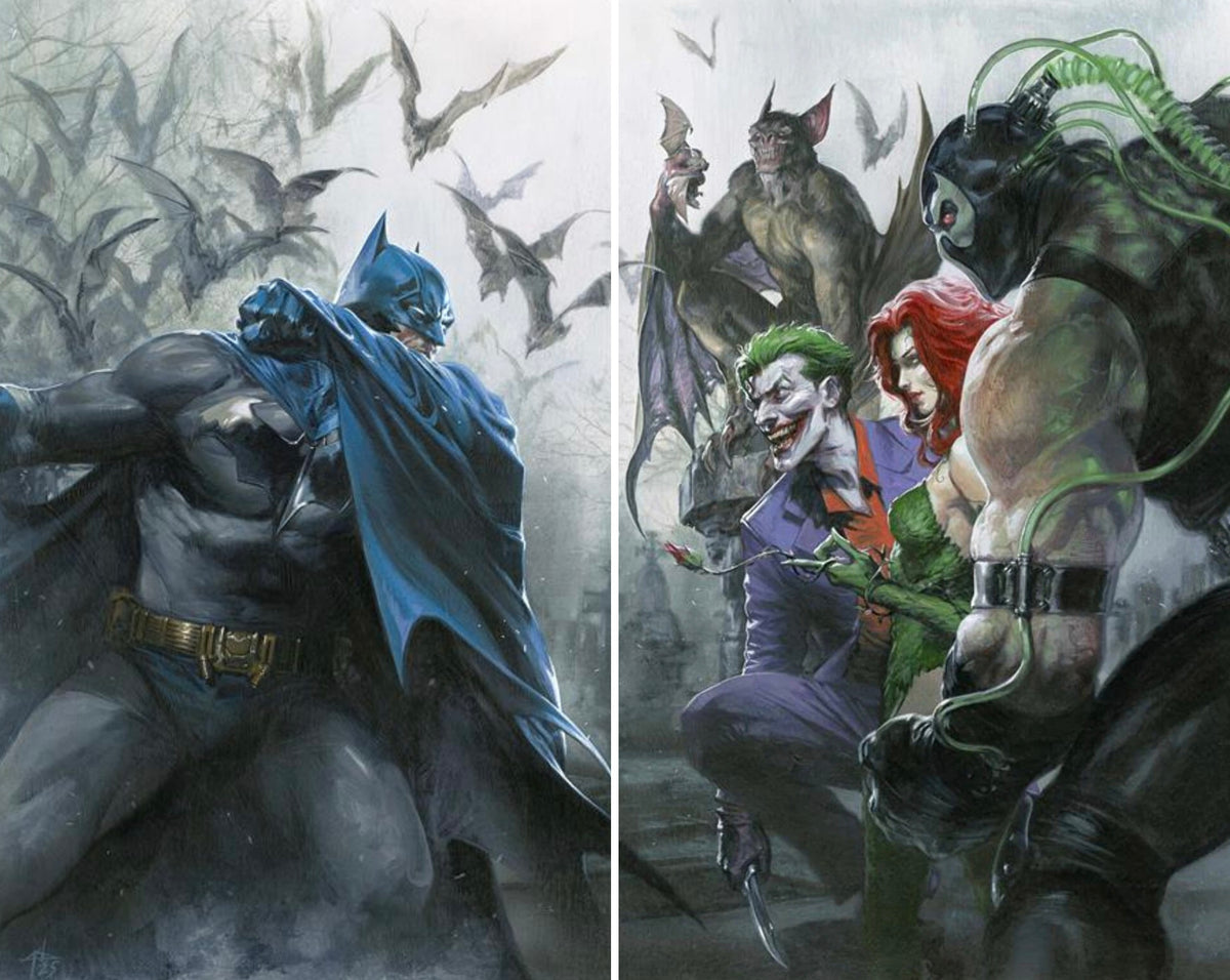 Batman #1 and Detective Comics #1101 connecting covers by Gabriele Dell’Otto, 2025 Batman &amp; Detective Comics bundle