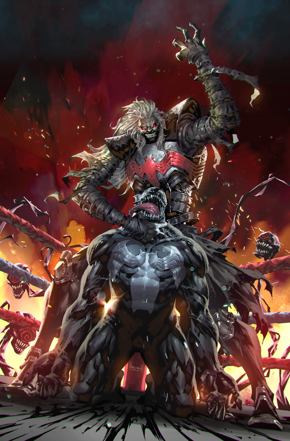 Venom #29 Kael Ngu Knull Wrestling Belt WWE Variant (10/21/2020) Marvel