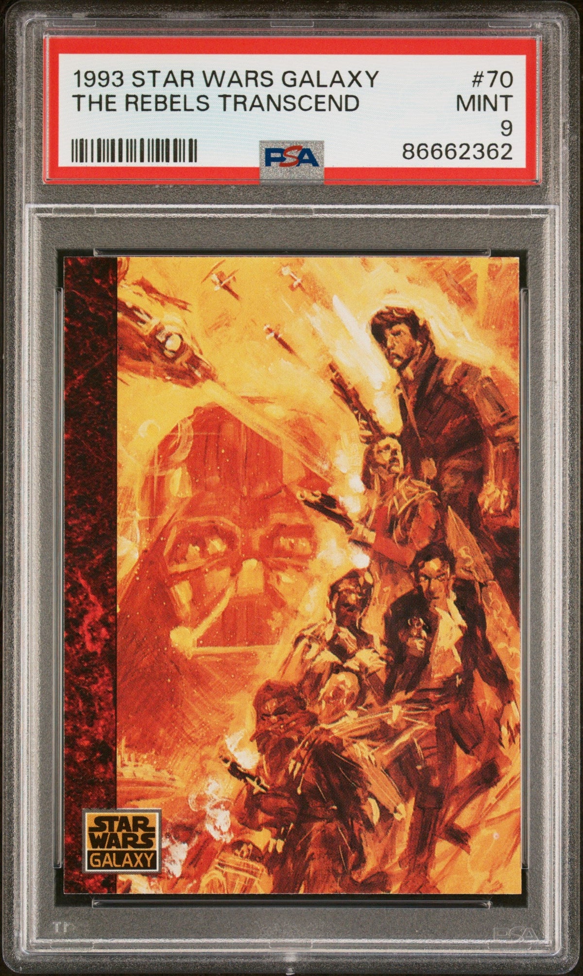 1993 STAR WARS GALAXY THE REBELS TRANSCEND  #70 - PSA 9