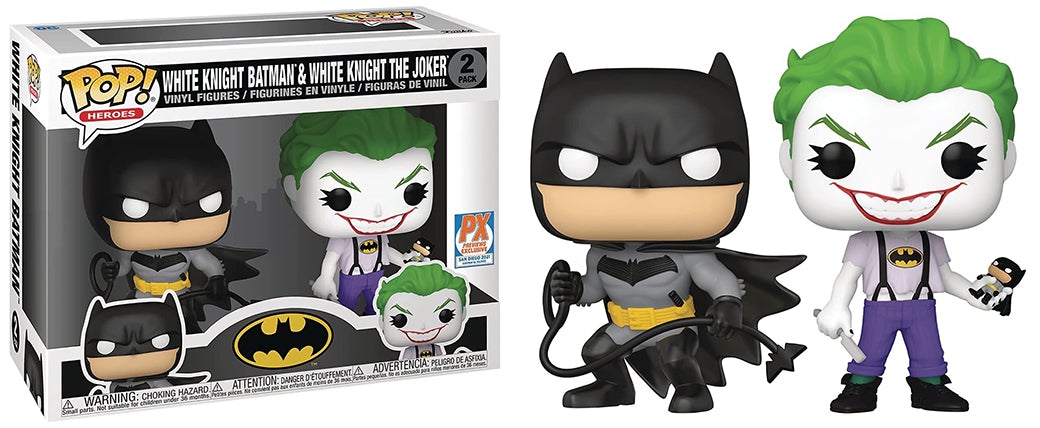 White Knight Batman &amp; White Knight The Joker 2-pk - Previews Exclusive /30,000 made