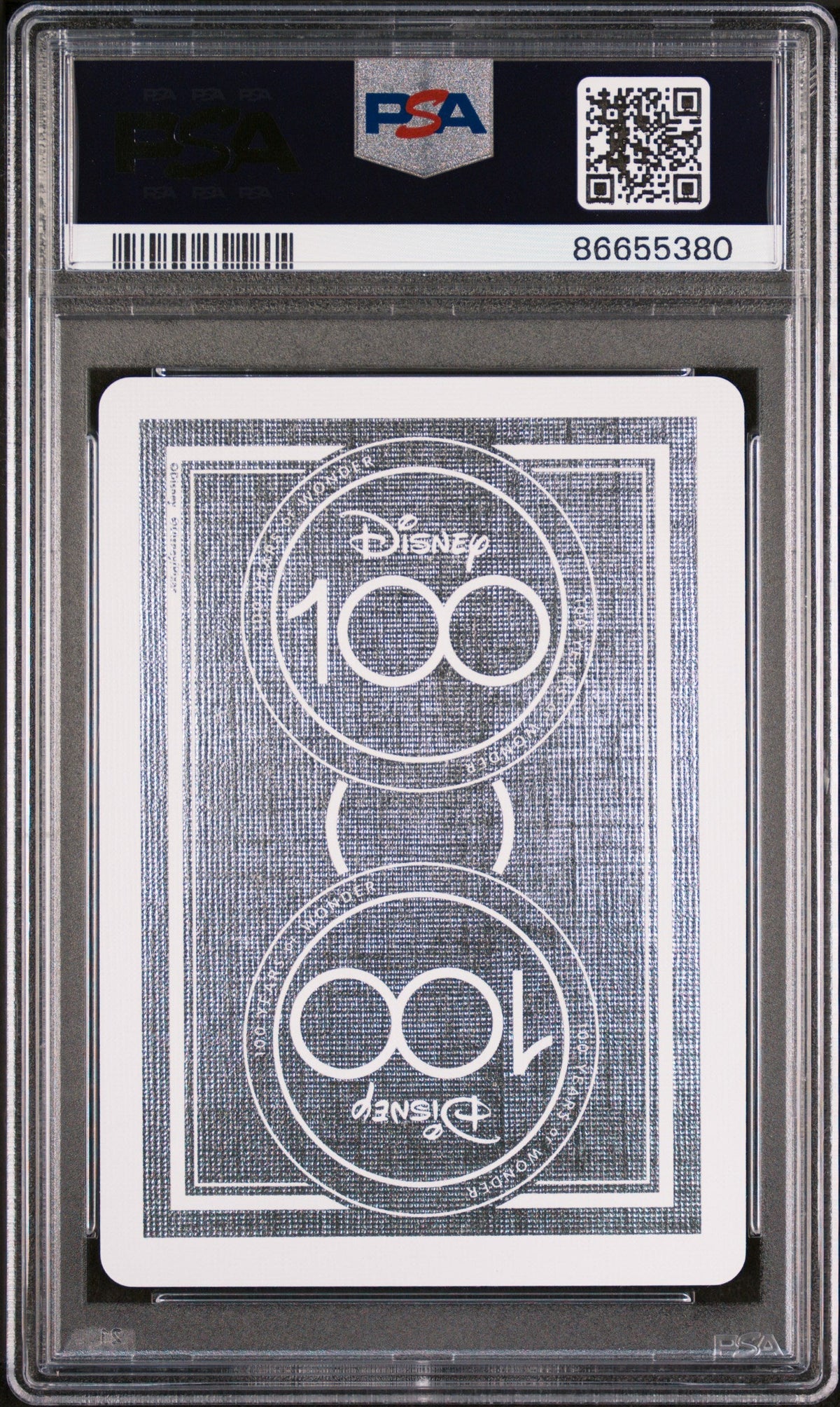 2023 DISNEY 100 PLAYING CARDS ALICE 10 OF DIAMONDS PSA 10
