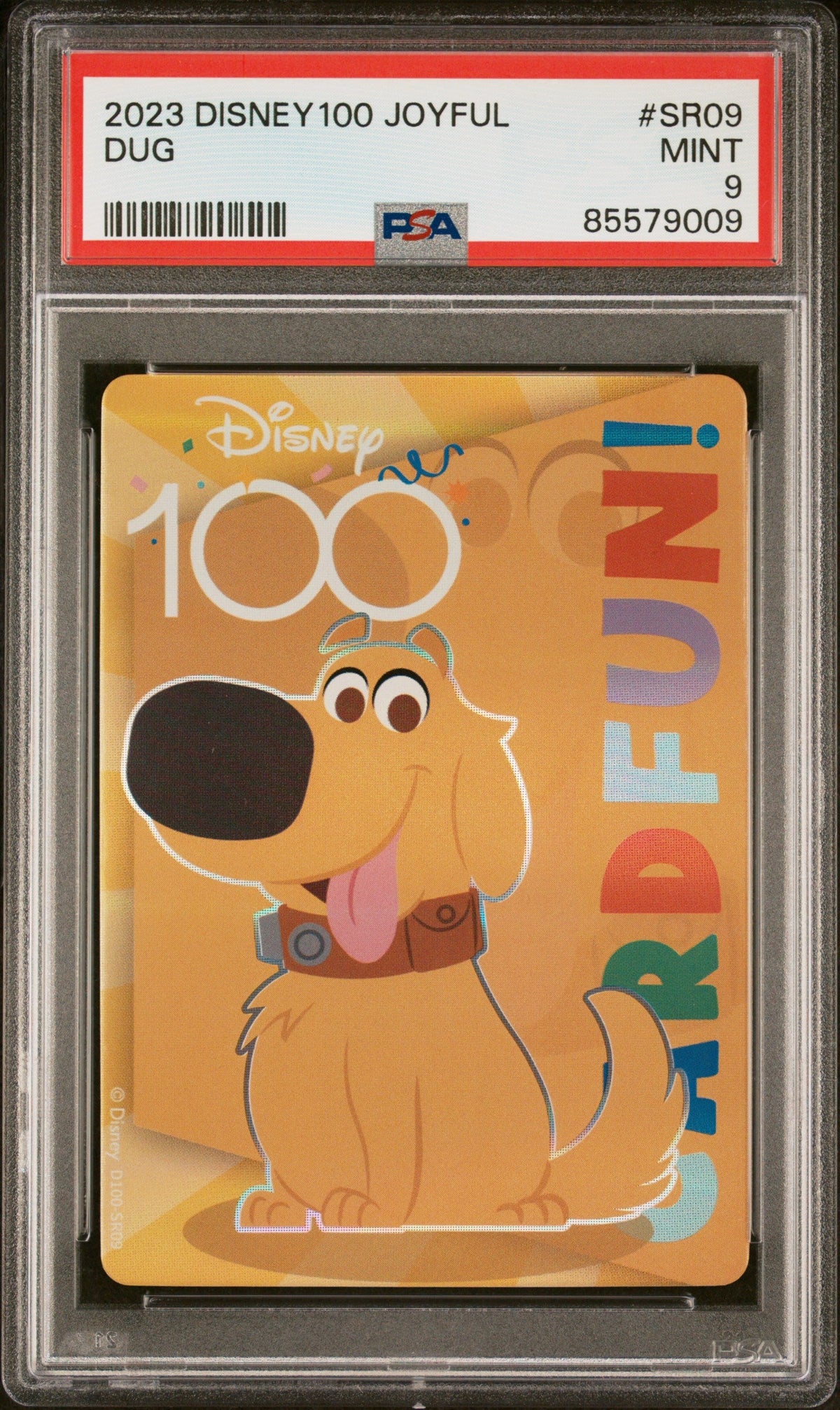 2023 CARD FUN DISNEY 100 JOYFUL DUG SR09 PSA 9