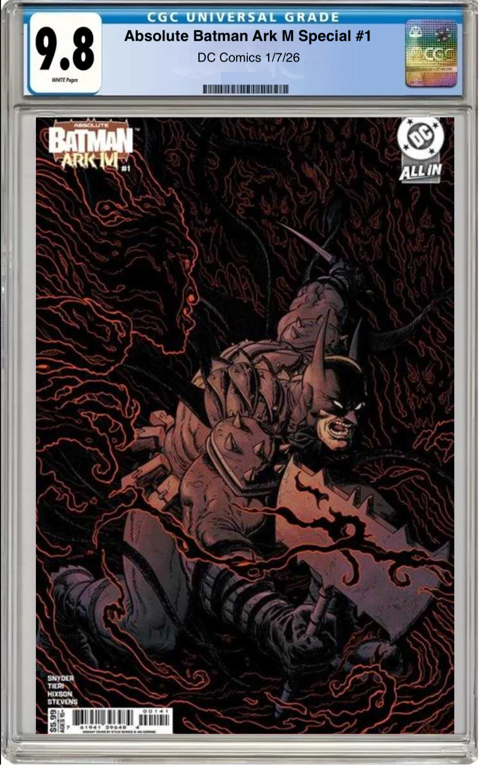 Absolute Batman: Ark-M Special #1 – CGC Graded 9.8 Steve Skroce Card Stock Cover