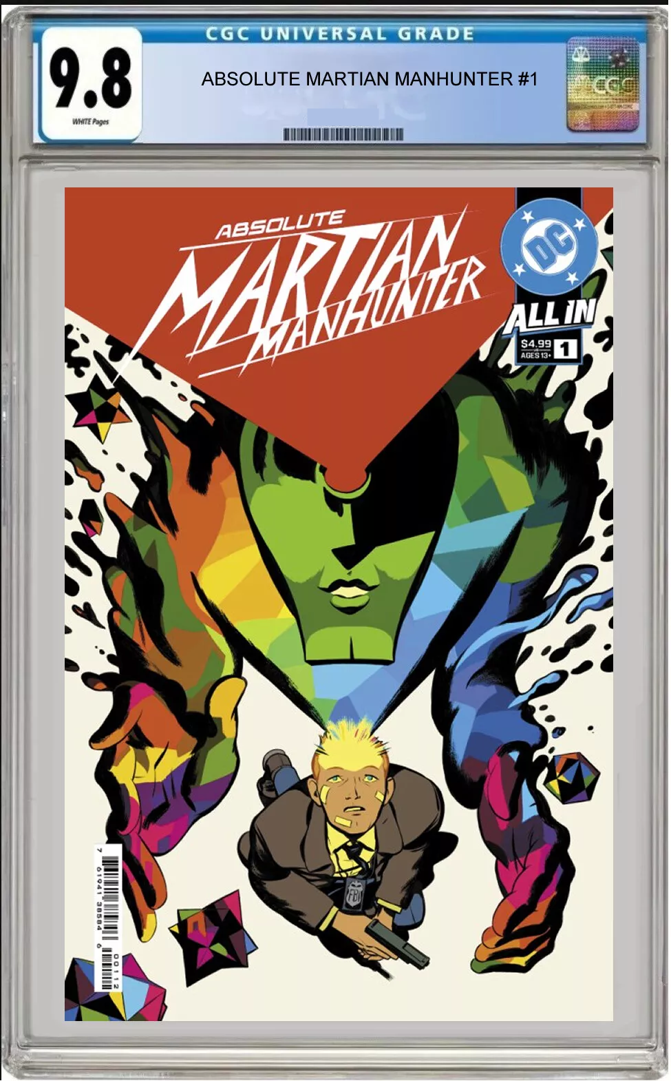 absolute martian manhunter #1 cgc graded 9.8 cover a