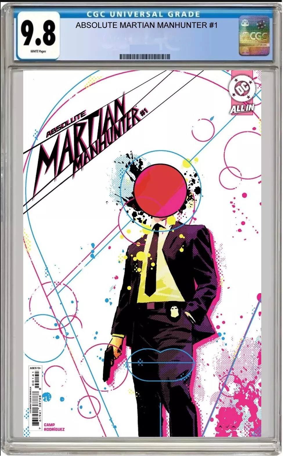 absolute martian manhunter #1 cgc graded 9.8 david aja cover 1:25 ratio