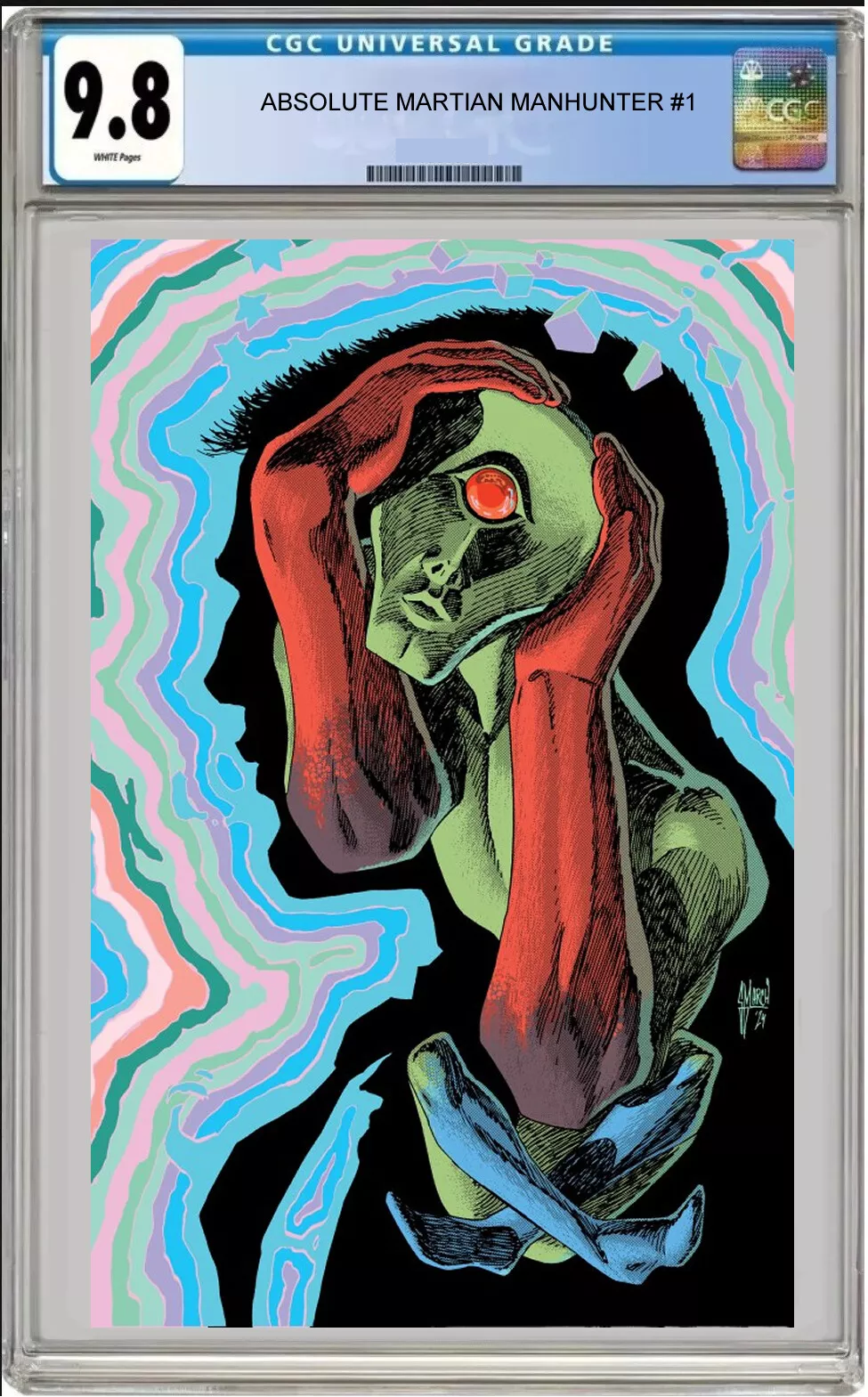 absolute martian manhunter#1 cgc graded 9.8 guillen cover
