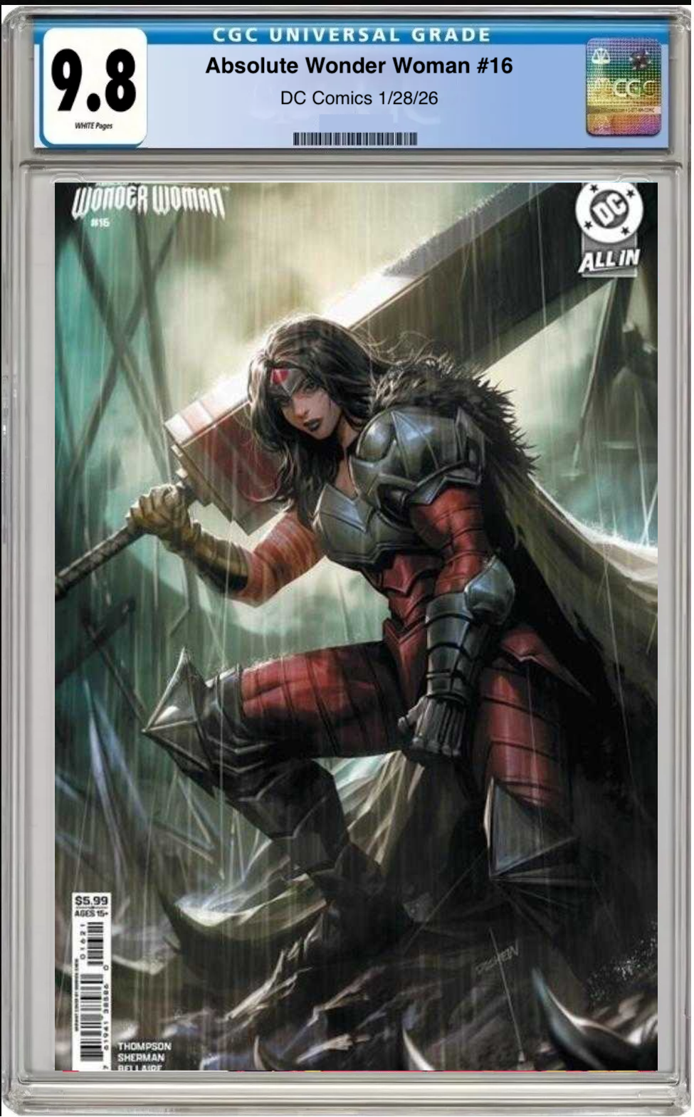 Absolute Wonder Woman #16 – CGC Graded 9.8 Cover B