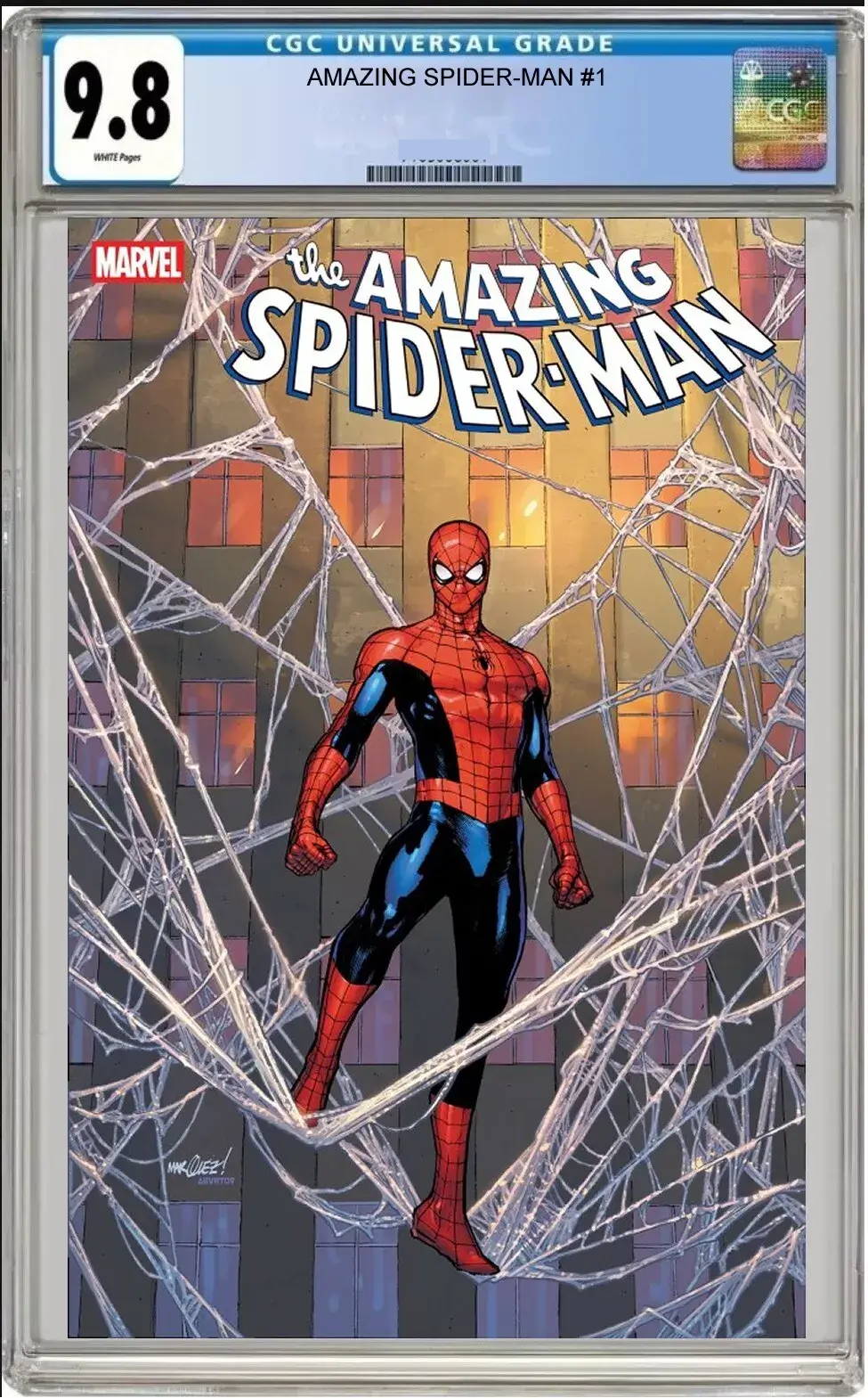 amazing spider-man #1 cgc graded 9.8 1:25 ratio cover