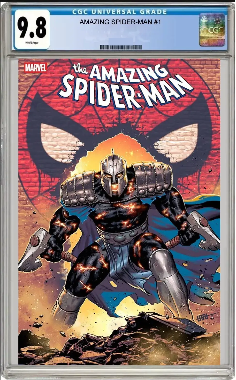 amazing spider-man #1 cgc graded 9.8 cafu hellgate cover