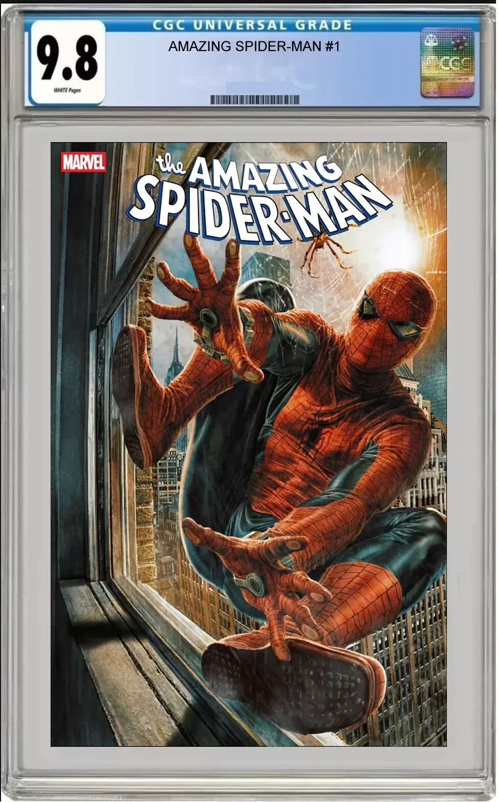 amazing spider-man #1 cgc graded 9.8 lee bermejo cover