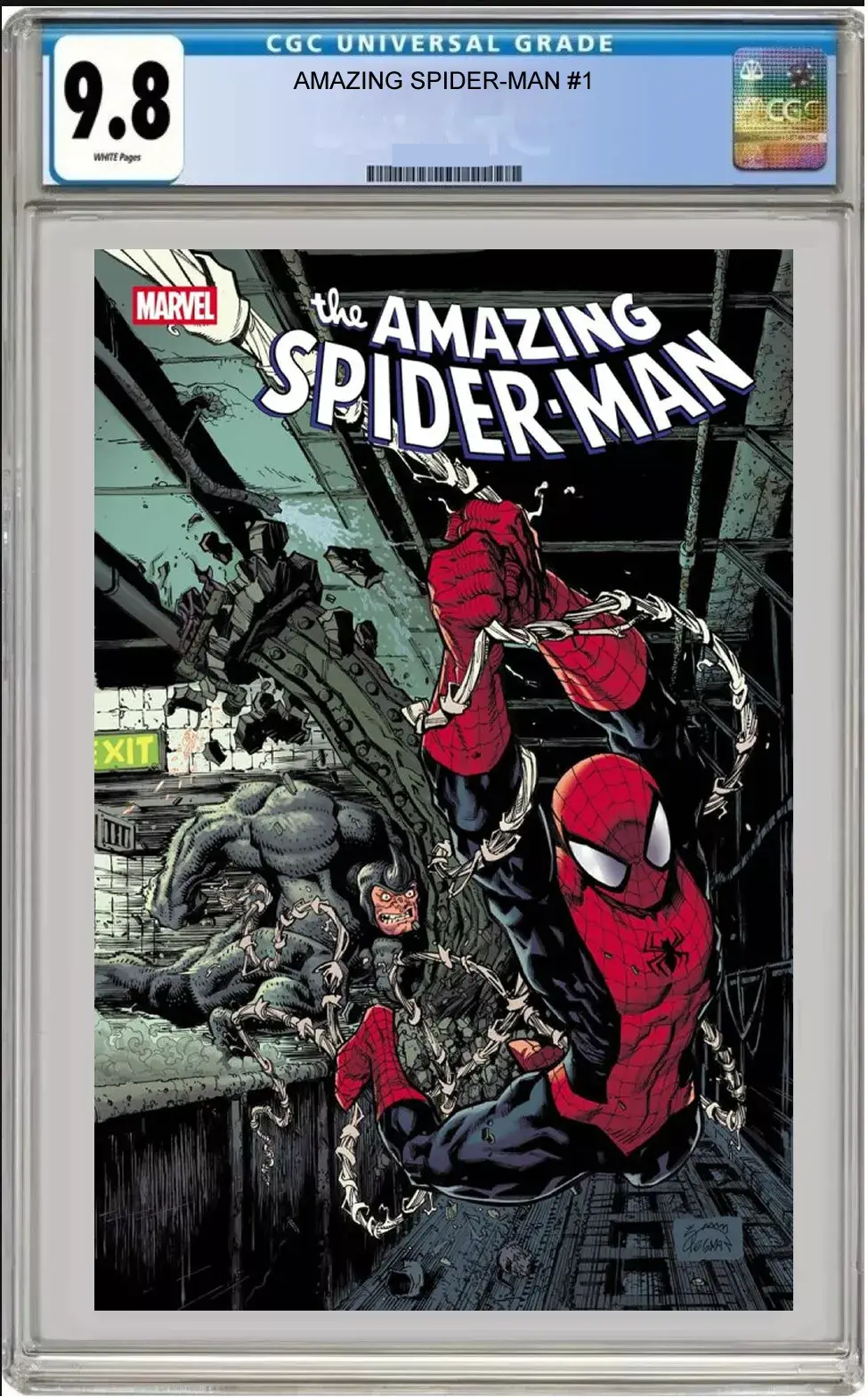 amazing spider-man #1 cgc graded 9.8 ryan stegman cover