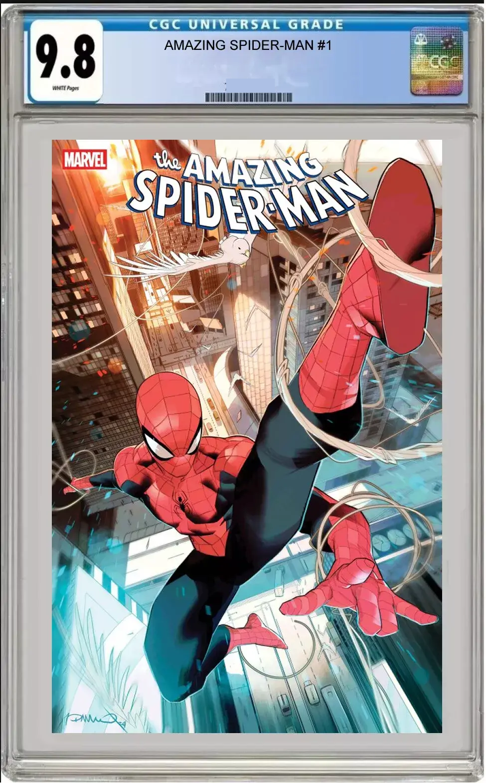 amazing spider-man #1 cgc graded simone dimeo cover