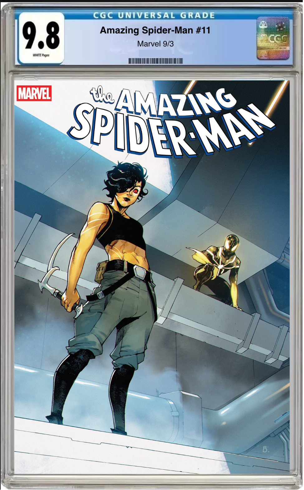 Comic book cover of Amazing Spider-Man #11 Bengal Wretched First Appearance variant with CGC 9.8 grading label.