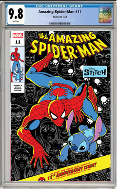 Amazing Spider-Man #11 CGC 9.8 Disney Stitch Cover - Dad's Comic Vault