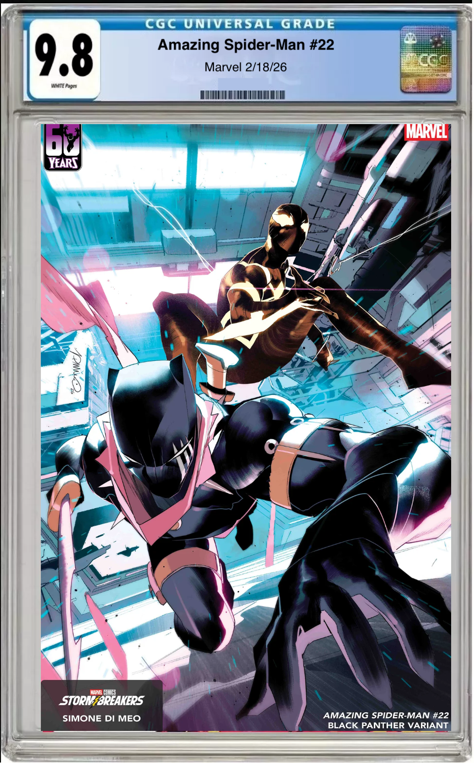 Amazing Spider-Man #22 – CGC Graded 9.8 Simone DiMeo Black Panther Cover