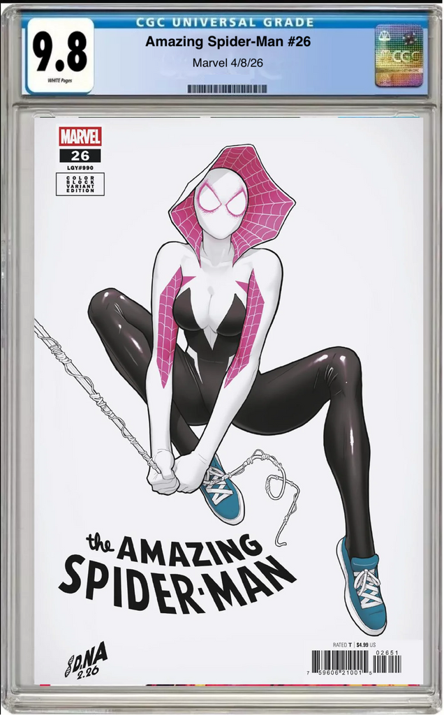 Amazing Spider-Man #26 – CGC Graded 9.8 David Nakayama Color Block