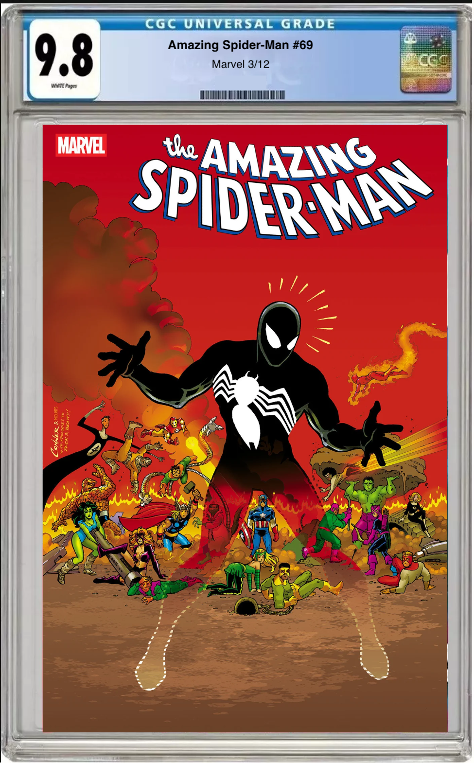 Amazing Spider-Man #69 CGC Graded 9.8 - Amanda Conner Invisible Cover