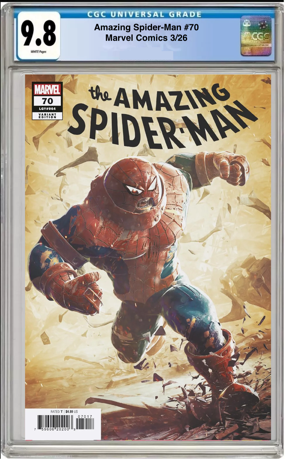 Amazing Spider-Man #70 CGC Graded 9.8 – 1:25 Ratio Bjorn Barends Cover