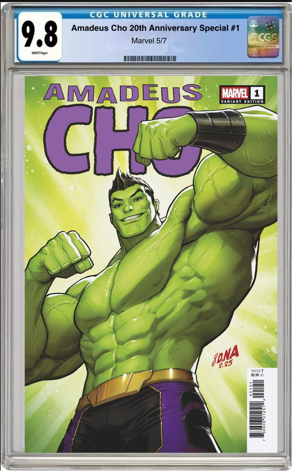 Amedeus Cho #1 20th Anniversary Special CGC Graded 9.8 - David Nakayama Cover