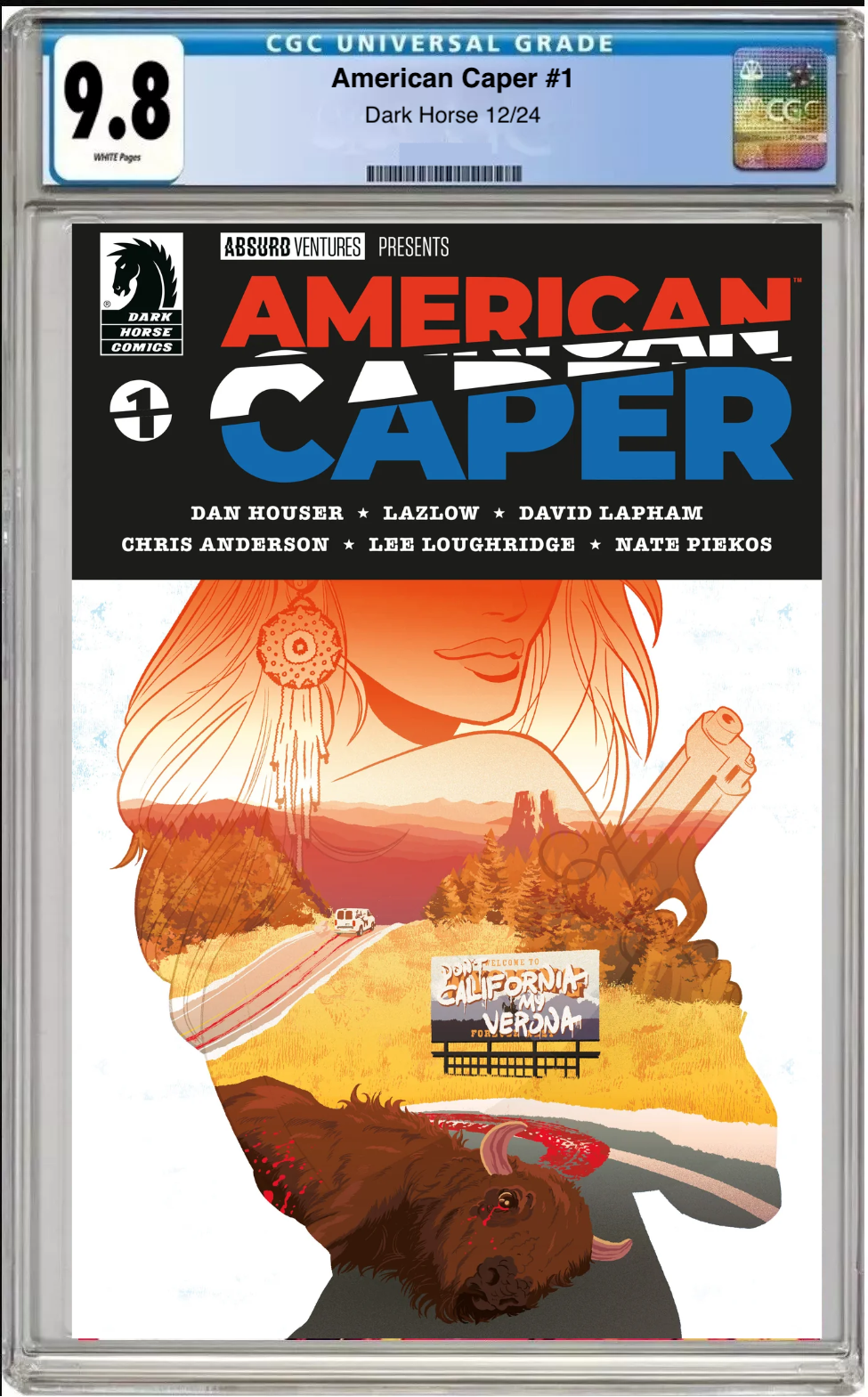 American Caper #1 CGC 9.8 Cover A comic book.