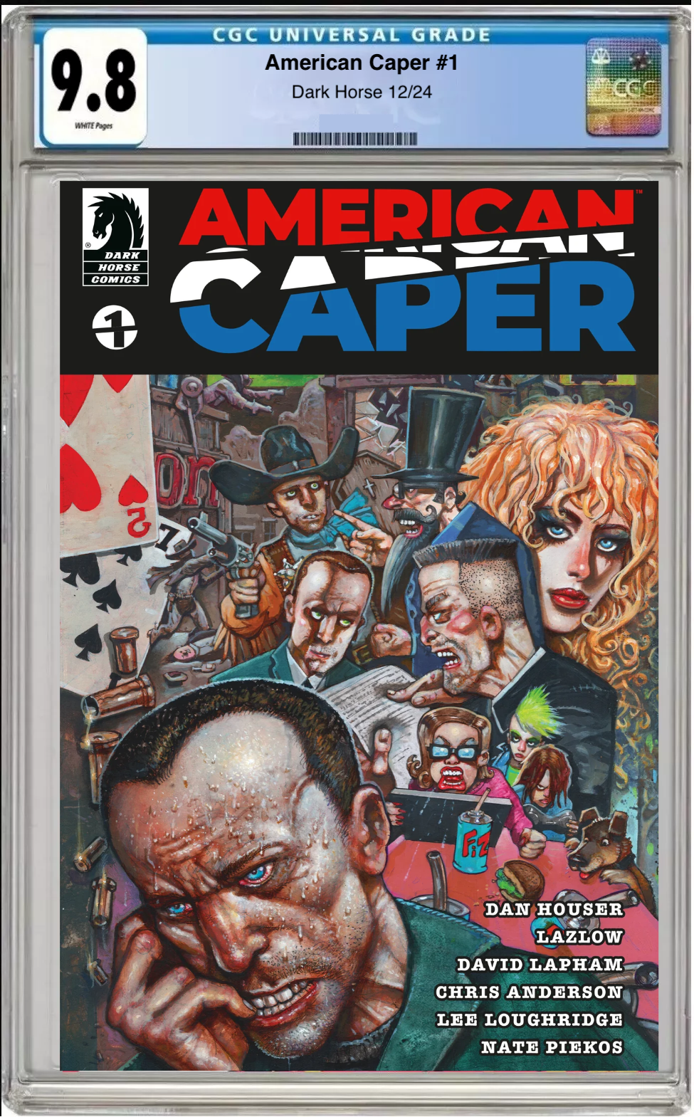 American Caper #1 CGC 9.8 Cover B comic book.