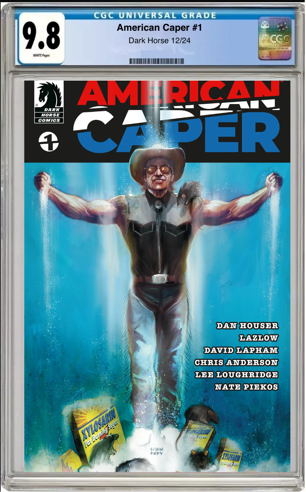 American Caper #1 CGC 9.8 Cover C comic book.