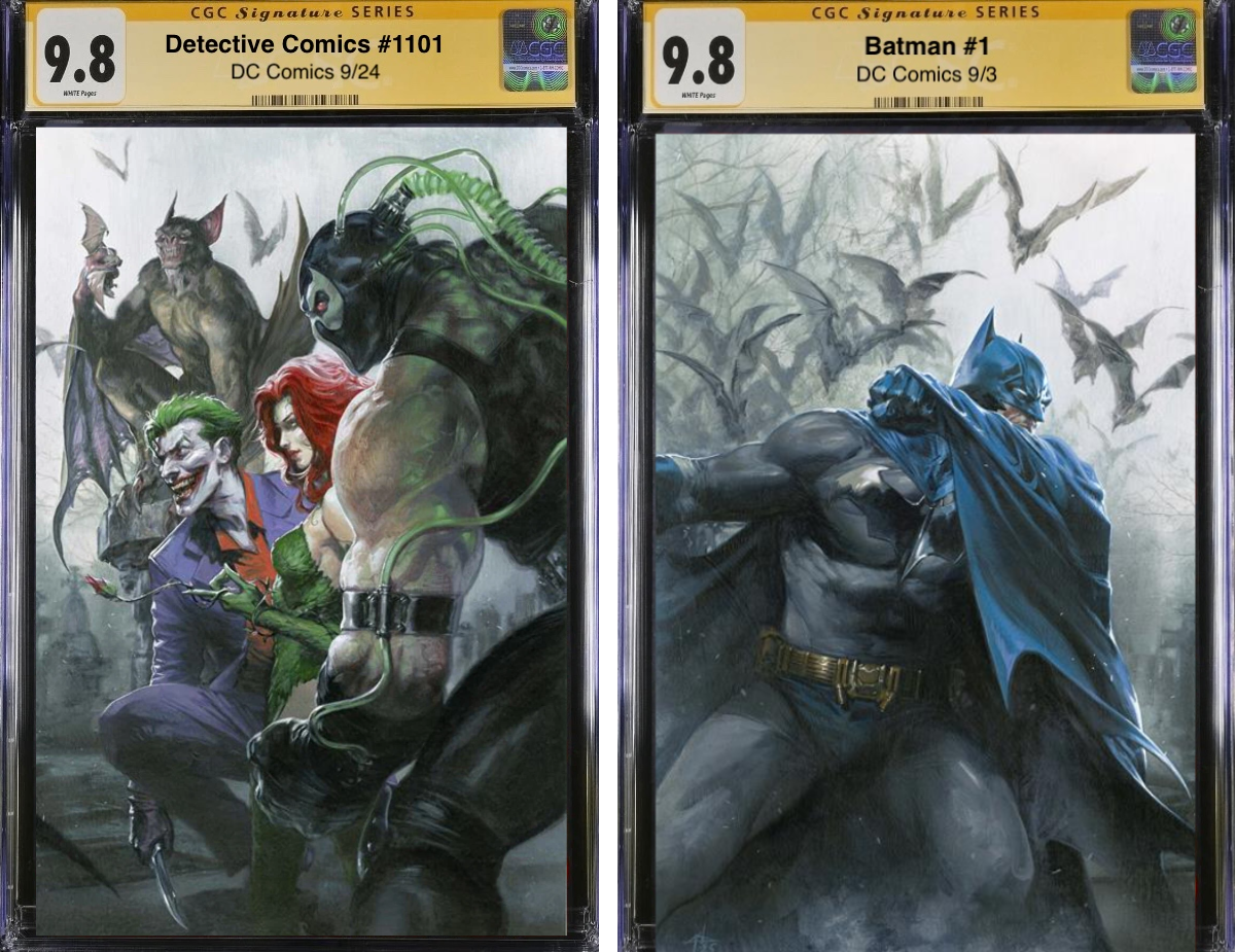 CGC 9.8 Batman & Detective Signed Set – Dell’Otto Connecting Variant Covers

