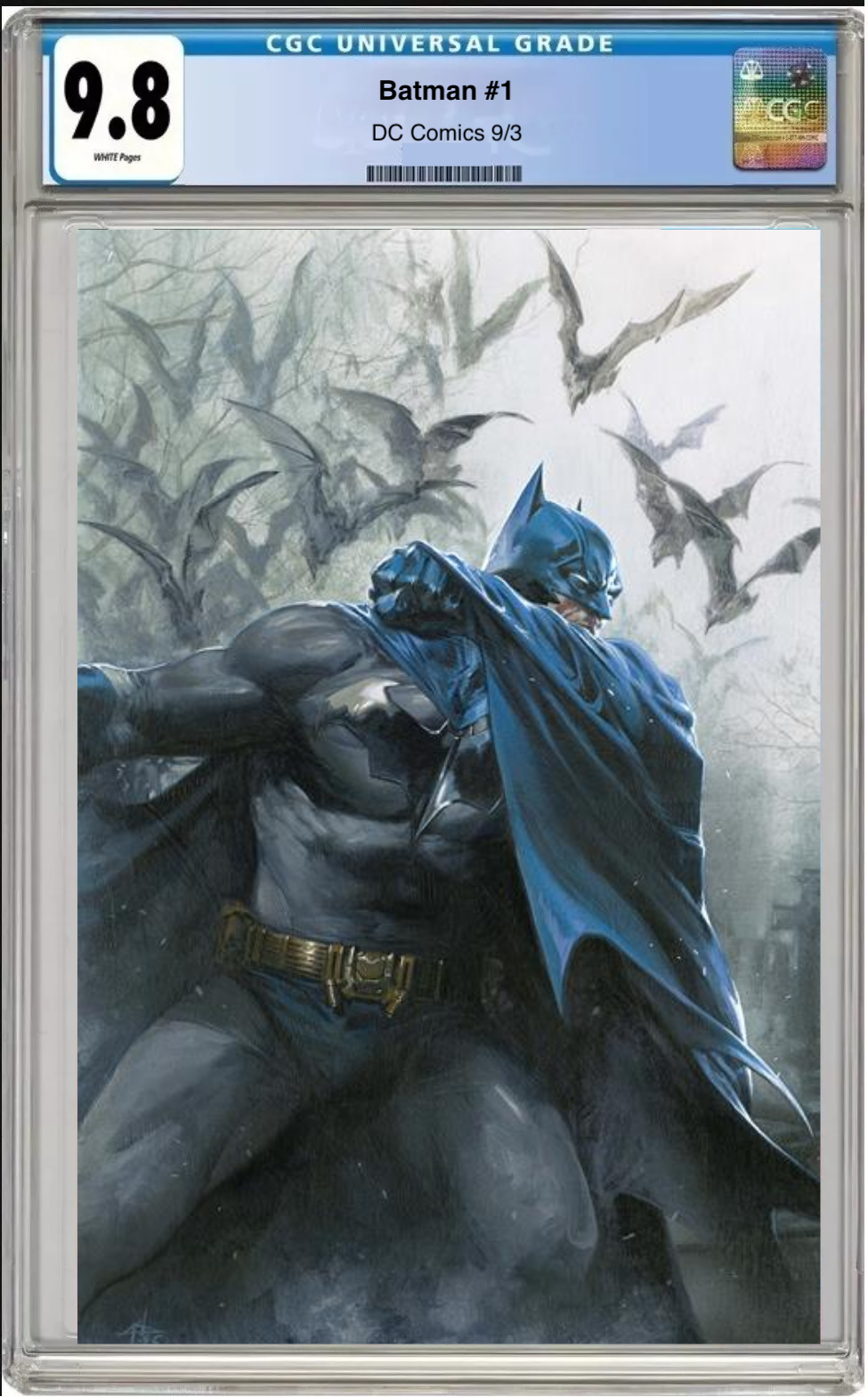 Batman #1 Cover F Connecting Variant comic book with CGC 9.8 grading label

