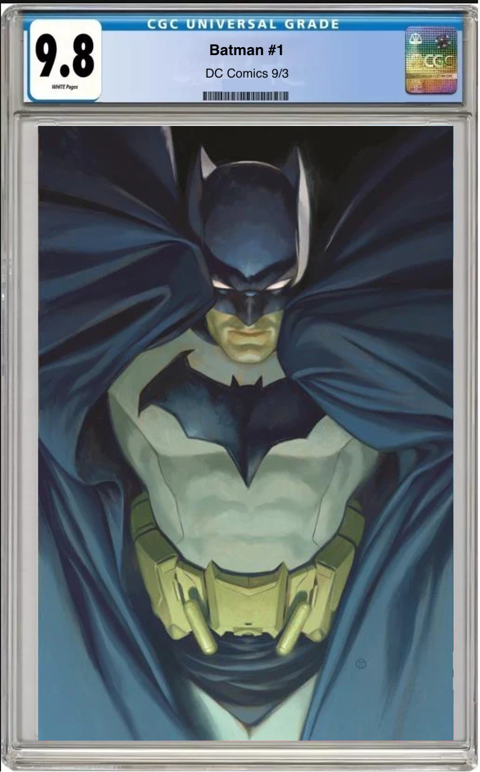 Batman #1 Cover G comic book with CGC 9.8 grading label

