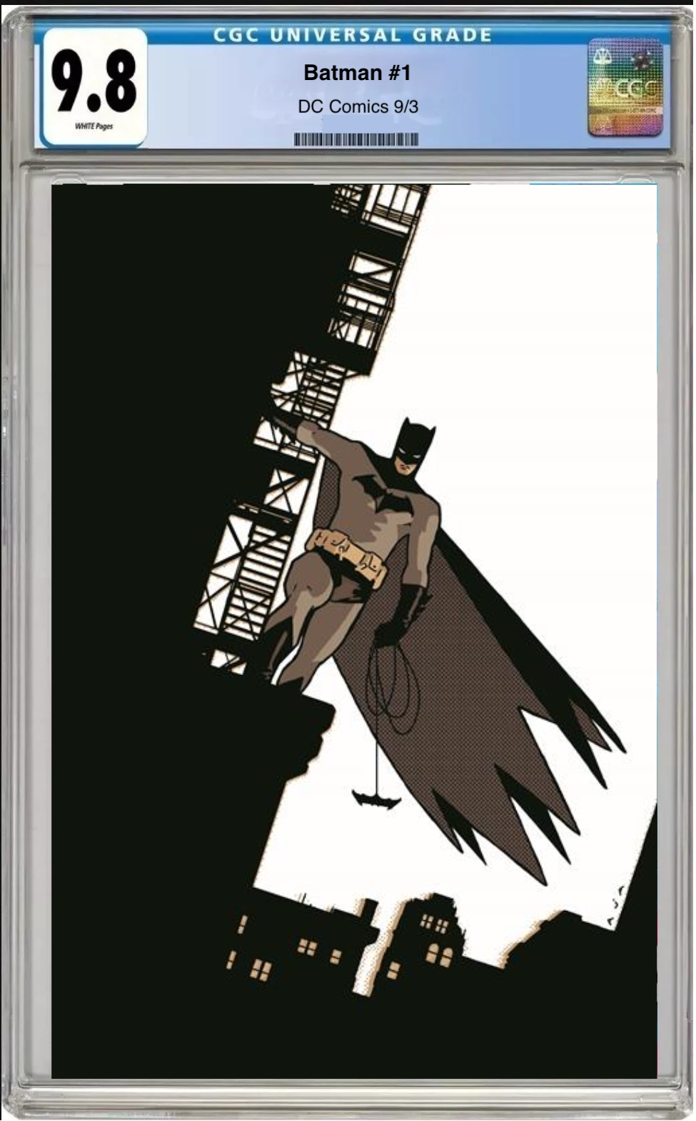 Batman #1 Cover M 1:50 Ratio Variant comic book with CGC 9.8 grading label