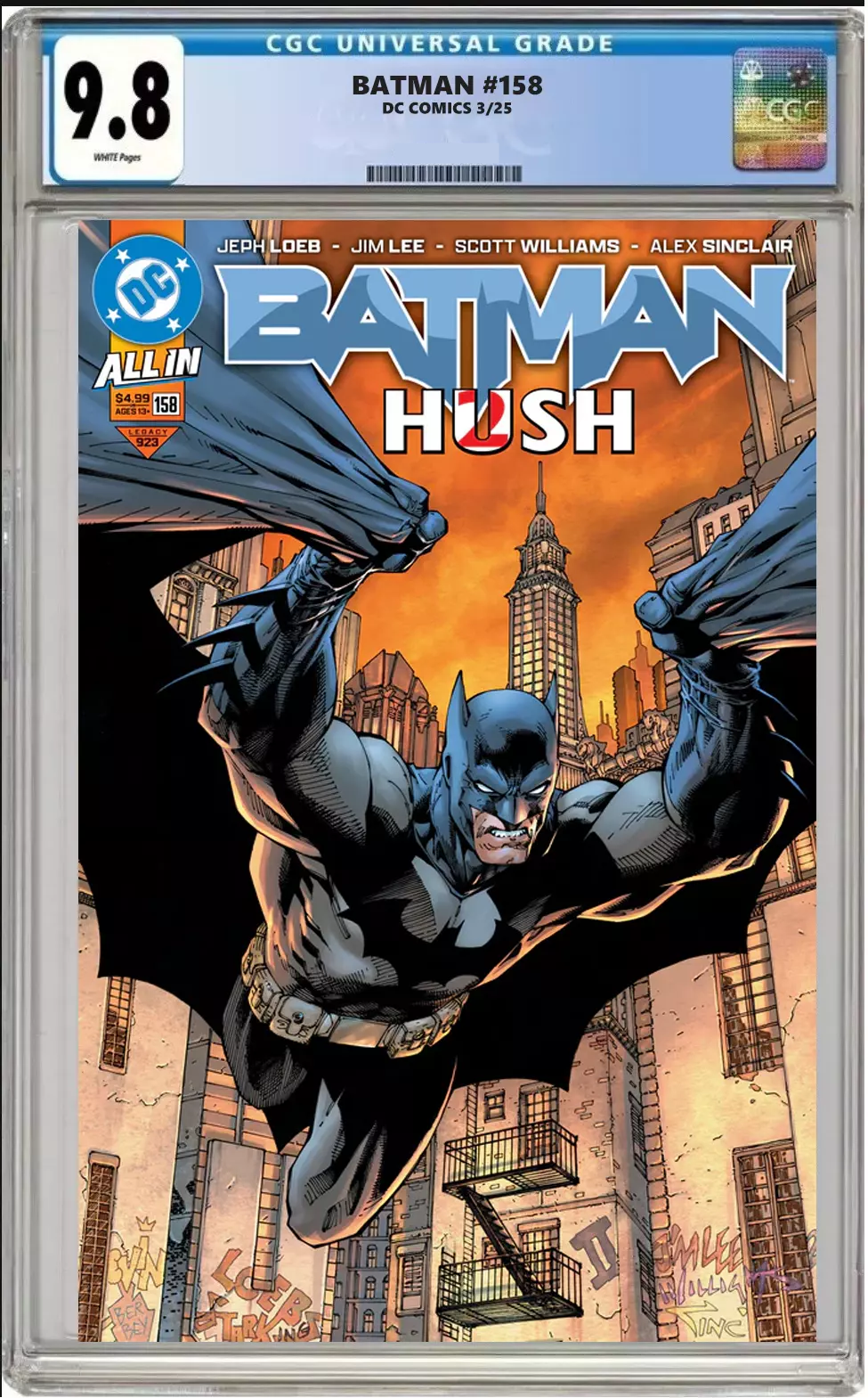 Batman #158 Hush CGC Graded 9.8 – Main Cover 